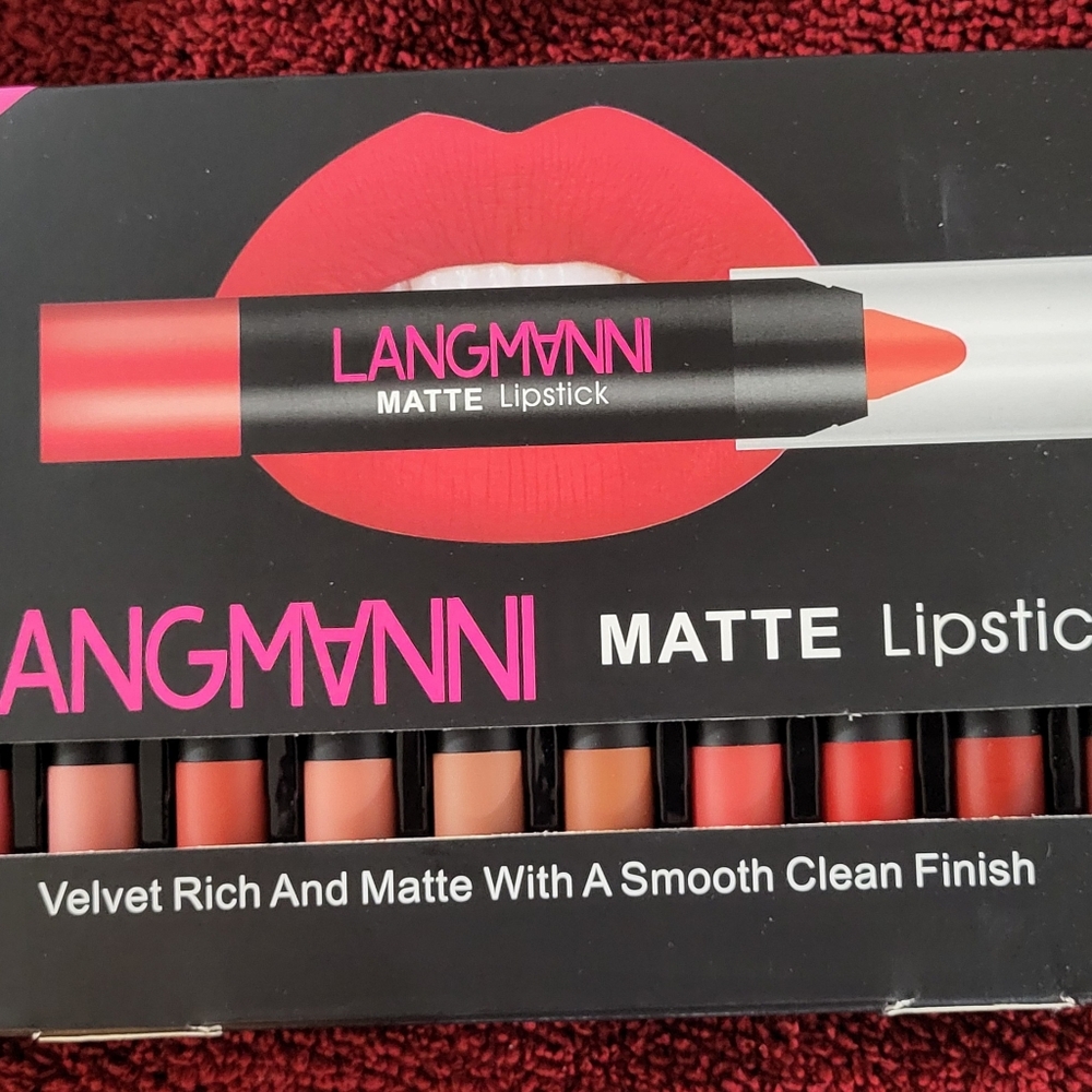 Matte Lipstick Set Multi 12 Pcs
